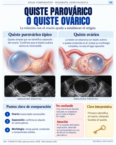 Quiste parovárico o quiste ovárico