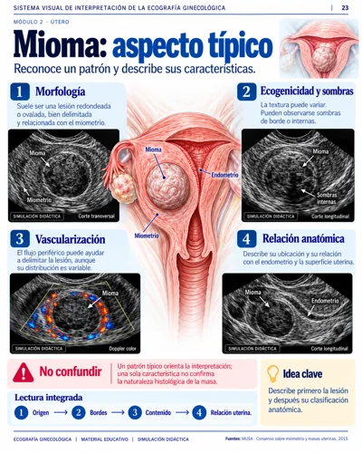 Mioma: aspecto típico